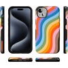 image:imageCasely iPhone 15 Plus Case  Into the Wild  White Snow Leopard  Bold Protective Design  MagSafe Compatible DesignLove for All  Rainbow Pride