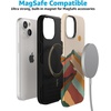 image:imageCasely iPhone 15 Plus Case  Into the Wild  White Snow Leopard  Bold Protective Design  MagSafe Compatible DesignMagic Mountain  Colorblock