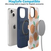 image:imageCasely iPhone 15 Plus Case  Into the Wild  White Snow Leopard  Bold Protective Design  MagSafe Compatible DesignMain Squeeze  Orange Stamped
