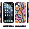image:imageCasely iPhone 15 Plus Case  Into the Wild  White Snow Leopard  Bold Protective Design  MagSafe Compatible DesignMidnight Color Splash  Abstract Retro