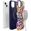 image:imageCasely iPhone 15 Plus Case  Into the Wild  White Snow Leopard  Bold Protective Design  MagSafe Compatible DesignMidnight Color Splash  Abstract Retro
