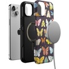 image:imageCasely iPhone 15 Plus Case  Into the Wild  White Snow Leopard  Bold Protective Design  MagSafe Compatible DesignMidnight Monarch  Jenna Palek x Casely