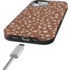 image:imageCasely iPhone 15 Plus Case  Into the Wild  White Snow Leopard  Bold Protective Design  MagSafe Compatible DesignMocha Meadow  Tiny Flowers