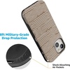 image:imageCasely iPhone 15 Plus Case  Into the Wild  White Snow Leopard  Bold Protective Design  MagSafe Compatible DesignMocha Ripple  Brown Waves Case