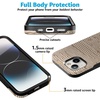 image:imageCasely iPhone 15 Plus Case  Into the Wild  White Snow Leopard  Bold Protective Design  MagSafe Compatible DesignMocha Ripple  Brown Waves Case