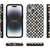 image:imageCasely iPhone 15 Plus Case  Into the Wild  White Snow Leopard  Bold Protective Design  MagSafe Compatible DesignOld Skool  Retro Checkerboard