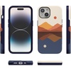 image:imageCasely iPhone 15 Plus Case  Into the Wild  White Snow Leopard  Bold Protective Design  MagSafe Compatible DesignOpposites Attract  Day  Night Mountains