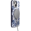 image:imageCasely iPhone 15 Plus Case  Into the Wild  White Snow Leopard  Bold Protective Design  MagSafe Compatible DesignRose to Fame  Blue  White Rose Floral