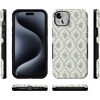 image:imageCasely iPhone 15 Plus Case  Into the Wild  White Snow Leopard  Bold Protective Design  MagSafe Compatible DesignSage Tapestry  Floral Vines
