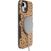 image:imageCasely iPhone 15 Plus Case  Into the Wild  White Snow Leopard  Bold Protective Design  MagSafe Compatible DesignSpot On  Dotted Animal