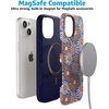 image:imageCasely iPhone 15 Plus Case  Into the Wild  White Snow Leopard  Bold Protective Design  MagSafe Compatible DesignSpring Forward  Daisy Floral