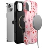 image:imageCasely iPhone 15 Plus Case  Into the Wild  White Snow Leopard  Bold Protective Design  MagSafe Compatible DesignThats Amore  Valentines