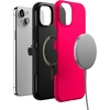 image:imageCasely iPhone 15 Plus Case  Into the Wild  White Snow Leopard  Bold Protective Design  MagSafe Compatible DesignThink Pink  Solid Neon Pink