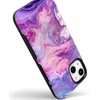 image:imageCasely iPhone 15 Plus Case  Into the Wild  White Snow Leopard  Bold Protective Design  MagSafe Compatible DesignTie Dying Over You Purple Marble