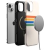 image:imageCasely iPhone 15 Plus Case  Into the Wild  White Snow Leopard  Bold Protective Design  MagSafe Compatible DesignTotally Groovy  Rainbow Stripes