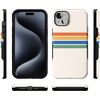 image:imageCasely iPhone 15 Plus Case  Into the Wild  White Snow Leopard  Bold Protective Design  MagSafe Compatible DesignTotally Groovy  Rainbow Stripes