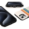 image:imageCasely iPhone 15 Plus Case  Into the Wild  White Snow Leopard  Bold Protective Design  MagSafe Compatible DesignTotally Groovy  Rainbow Stripes