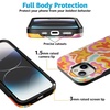 image:imageCasely iPhone 15 Plus Case  Into the Wild  White Snow Leopard  Bold Protective Design  MagSafe Compatible DesignTropical Color Splash  Abstract Retro