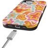 image:imageCasely iPhone 15 Plus Case  Into the Wild  White Snow Leopard  Bold Protective Design  MagSafe Compatible DesignTropical Color Splash  Abstract Retro