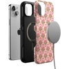 image:imageCasely iPhone 15 Plus Case  Into the Wild  White Snow Leopard  Bold Protective Design  MagSafe Compatible DesignTulip Tapestry  Jenna Palek x Casely