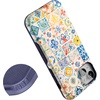 image:imageCasely iPhone 15 Plus Case  Into the Wild  White Snow Leopard  Bold Protective Design  MagSafe Compatible DesignTuscan Tiles  Dolce Vita