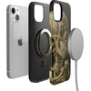 image:imageCasely iPhone 15 Plus Case  Into the Wild  White Snow Leopard  Bold Protective Design  MagSafe Compatible DesignVan Gogh  Skull of a Skeleton with Burning Cig