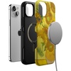 image:imageCasely iPhone 15 Plus Case  Into the Wild  White Snow Leopard  Bold Protective Design  MagSafe Compatible DesignVan Gogh  Sunflowers Floral