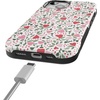 image:imageCasely iPhone 15 Plus Case  Into the Wild  White Snow Leopard  Bold Protective Design  MagSafe Compatible DesignVines of Love  Floral Heart
