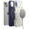 image:imageCasely iPhone 15 Plus Case  Into the Wild  White Snow Leopard  Bold Protective Design  MagSafe Compatible DesignVintage Garden  Blue Hydrangea