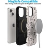 image:imageCasely iPhone 15 Plus Case  Into the Wild  White Snow Leopard  Bold Protective Design  MagSafe Compatible DesignWere All Human  Minimal Face Art