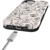 image:imageCasely iPhone 15 Plus Case  Into the Wild  White Snow Leopard  Bold Protective Design  MagSafe Compatible DesignWere All Human  Minimal Face Art