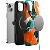 image:imageCasely iPhone 15 Plus Case  Into the Wild  White Snow Leopard  Bold Protective Design  MagSafe Compatible DesignYes  of Quartz  Sculpted Marble
