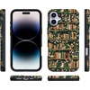 image:imageCasely iPhone 16 Case  The Boyfriend Collection  Forest Green  Bold Protective Design  Compatible with MagSafeBook Nook  Floral Library