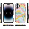 image:imageCasely iPhone 16 Case  The Boyfriend Collection  Forest Green  Bold Protective Design  Compatible with MagSafeColor Me Happy  Doodle Colorblock