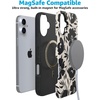 image:imageCasely iPhone 16 Case  The Boyfriend Collection  Forest Green  Bold Protective Design  Compatible with MagSafeContrast Floral  Dark Fantasy