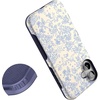 image:imageCasely iPhone 16 Case  The Boyfriend Collection  Forest Green  Bold Protective Design  Compatible with MagSafeCupids Canvas  Periwinkle Floral