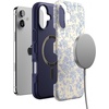 image:imageCasely iPhone 16 Case  The Boyfriend Collection  Forest Green  Bold Protective Design  Compatible with MagSafeCupids Canvas  Periwinkle Floral