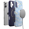 image:imageCasely iPhone 16 Case  The Boyfriend Collection  Forest Green  Bold Protective Design  Compatible with MagSafeDaisy Daydream  Baby Blue Floral