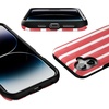 image:imageCasely iPhone 16 Case  The Boyfriend Collection  Forest Green  Bold Protective Design  Compatible with MagSafeEast Coast Summer  Red Stripes