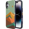 image:imageCasely iPhone 16 Case  The Boyfriend Collection  Forest Green  Bold Protective Design  Compatible with MagSafeEndless Peaks  Colorblock Mountain