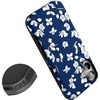 image:imageCasely iPhone 16 Case  The Boyfriend Collection  Forest Green  Bold Protective Design  Compatible with MagSafeFloral Forest  Navy Cherry Blossom