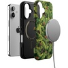 image:imageCasely iPhone 16 Case  The Boyfriend Collection  Forest Green  Bold Protective Design  Compatible with MagSafeFrida Kahlo  Sneaky Monkeys  Jungle Floral