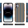 image:imageCasely iPhone 16 Case  The Boyfriend Collection  Forest Green  Bold Protective Design  Compatible with MagSafeGo New York  Blue  Orange Stripes