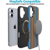 image:imageCasely iPhone 16 Case  The Boyfriend Collection  Forest Green  Bold Protective Design  Compatible with MagSafeGo New York  Blue  Orange Stripes