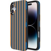 image:imageCasely iPhone 16 Case  The Boyfriend Collection  Forest Green  Bold Protective Design  Compatible with MagSafeGo New York  Blue  Orange Stripes