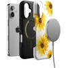 image:imageCasely iPhone 16 Case  The Boyfriend Collection  Forest Green  Bold Protective Design  Compatible with MagSafeGolden Garden  Yellow Sunflower Floral