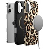 image:imageCasely iPhone 16 Case  The Boyfriend Collection  Forest Green  Bold Protective Design  Compatible with MagSafeInto the Wild  Leopard Print