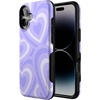 image:imageCasely iPhone 16 Case  The Boyfriend Collection  Forest Green  Bold Protective Design  Compatible with MagSafeLove Song  Lavender Heart