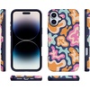 image:imageCasely iPhone 16 Case  The Boyfriend Collection  Forest Green  Bold Protective Design  Compatible with MagSafeMidnight Color Splash