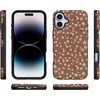image:imageCasely iPhone 16 Case  The Boyfriend Collection  Forest Green  Bold Protective Design  Compatible with MagSafeMocha Meadow  Tiny Flowers